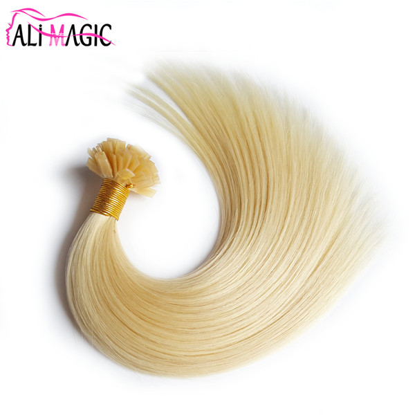 Remy Pre Bonded human Keratin Hair Extension European Hair On the Keratin Capsule Fusion Hair 100g/100strands 16