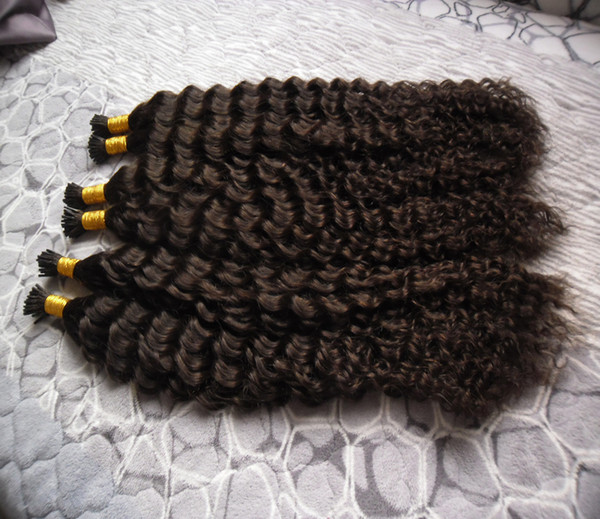 I Tip Hair Extension 300S Remy Pre Bonded Human Hair Extension Silky deep wavet Professional Salon Fusion Hair Style