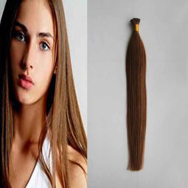 I tip hair extensions 1g/s 100g Straight Fusion Hair I Tip Stick Tip Keratin Machine Made Remy Pre Bonded Human Hair Extension