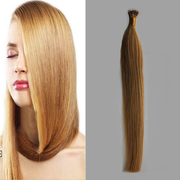 I tip hair extensions 1g/s 100g Fusion Hair Extensions 1g/Strands Remy Pre Bonded Keratin Hair Extension On the Keratin Capsule