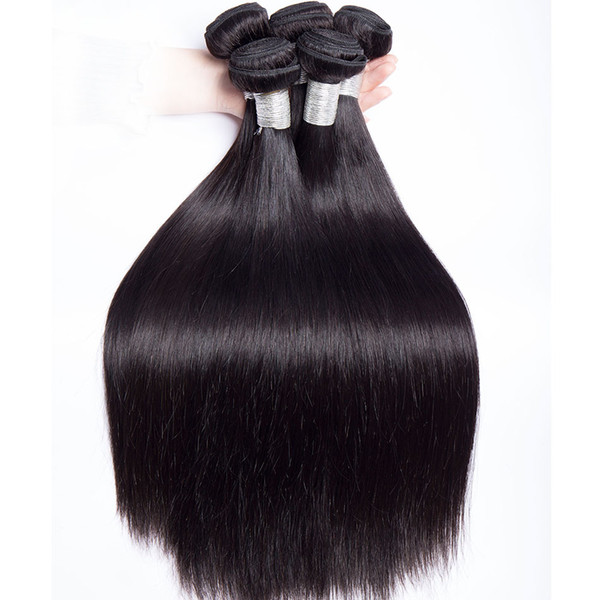 Brazilian Virgin Human Hair Straight Unprocessed Remy Hair Weaves Double Wefts 100g/Bundle 3bundle/lot Can be Dyed Bleached