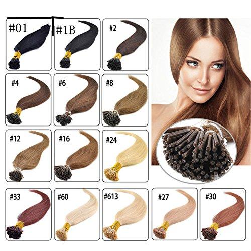 Grade 8A--Keratin Hair Extension 0.8g/s 200s/pack 9 Colors Stick I tip in hair extensiosn, free DHL