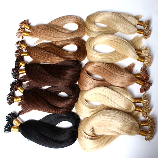 Top Grade 8A Grade U-Tip Hair Extensions Straight Hair Weave 20