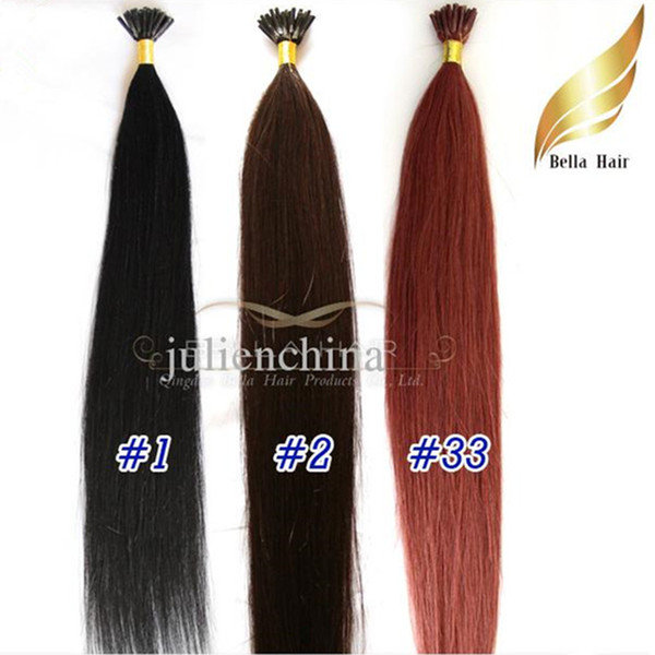 8A I-tip Pre-bonded Brazilian Human Hair 1g/strand, 100g/set, 20