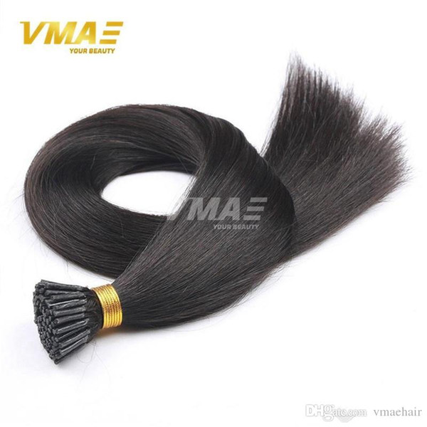 VMAE 1g/ strand 100g Pre-bonded Natural 613 blond Brazilian Straight Keratin Double Drawn I-tip Virgin Human Hair Extensions