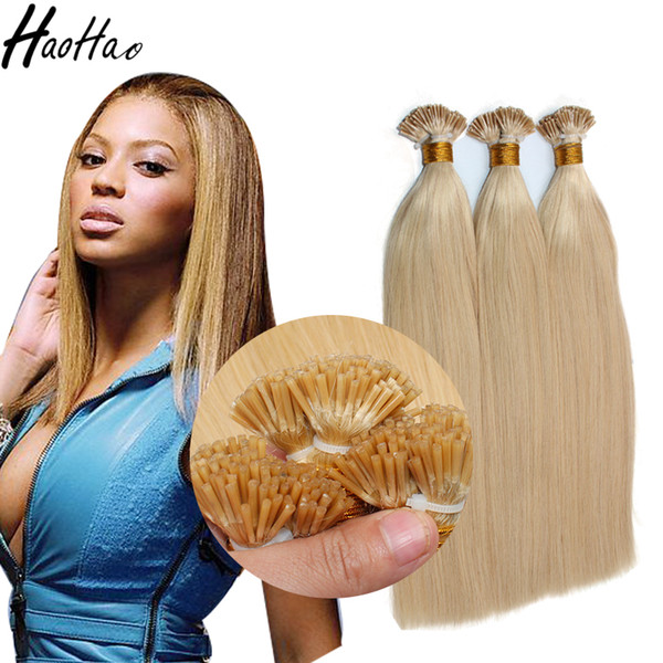 Blonde 613 Hair I Tip Hair Extensions Overnight Raw Unprocessed Virgin Human Straight Pre-bounded Hair Extensions