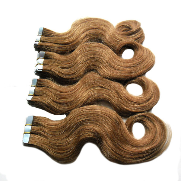 Brazilian Body Wave Hair Skin Weft Tape Hair Extensions 18