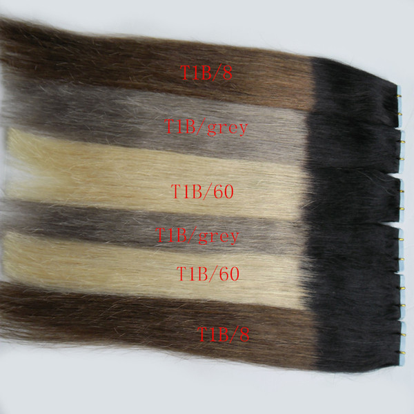 Full Cuticle Seamless Straight Skin Weft Hair Salon Style 100g 40pcs/pac Tape In Human Hair Extensions 10-24 Inch