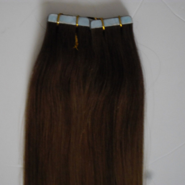 Ombre Tape in Hair Extensions Human Hair Remy Colored Extensions Color #2 to 27 Tape On Skin 4cm Width 10''-26'' 2.5g/pc 40pcs/100g