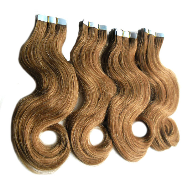 Wholesale Cheap Tape Human Hair Extensions body wave Human Tape Hair Extensions 200g Skin Weft Tape Hair Extensions 80pcs 10