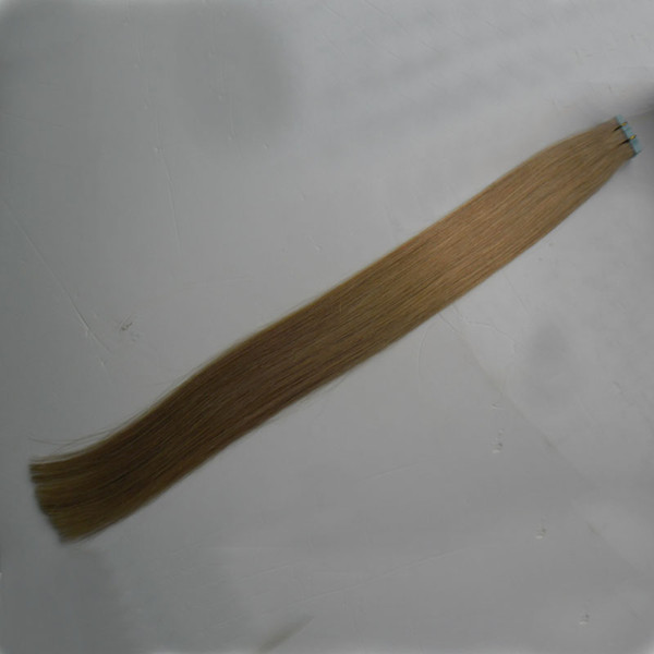 Blonde Brazilian Hair Straight brazilian blond human hair tape extension 40 pieces tape in human hair extensions 100g honey blond yuntian