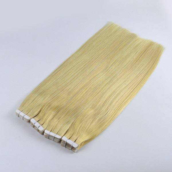 Tape in Human Hair extensions 50g Blond Hair 613# No Shedding, No Tangle , No Split Top quality Glue Skin Weft PU