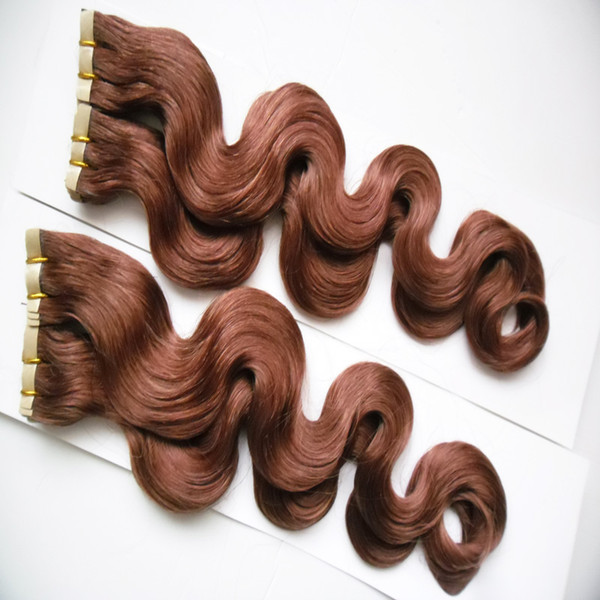 Body Wave Tape In Human Hair Extensions Double Drawn Tape Hair Extensions Human 200g 80pcs Skin Weft Human Hair Extensions