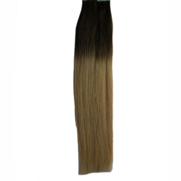 Tape In Human Hair Extensions 40pcs Double Drawn Straight Skin Weft Adhesive Hair None Remy Double Side Tape Hair Extensionst