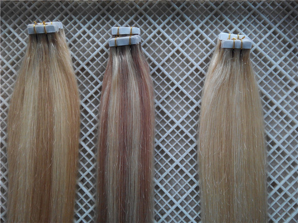 Piano Color Tape In Human Hair Extensions 100g 40pcs/set Brazilian Peruvian Tape Hair Extensions 14