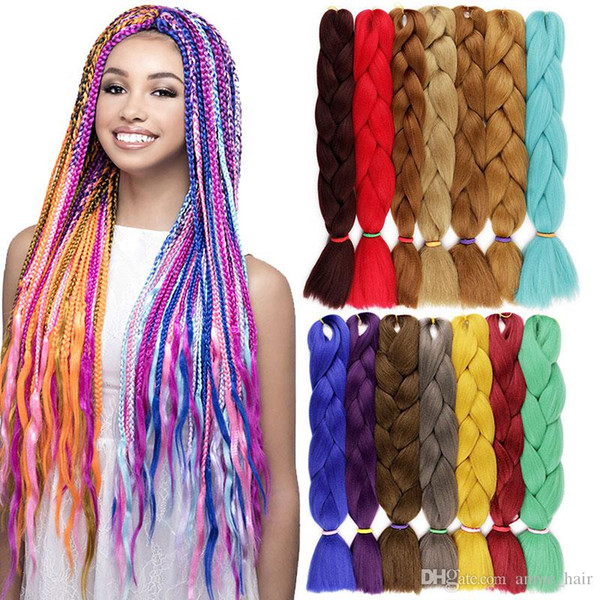 Xpression Braiding Hair Extensions Soild Color Synthetic Braiding Hair Box Braids 165g 82 inch Crochet Braids Kanekalon Braiding Hair