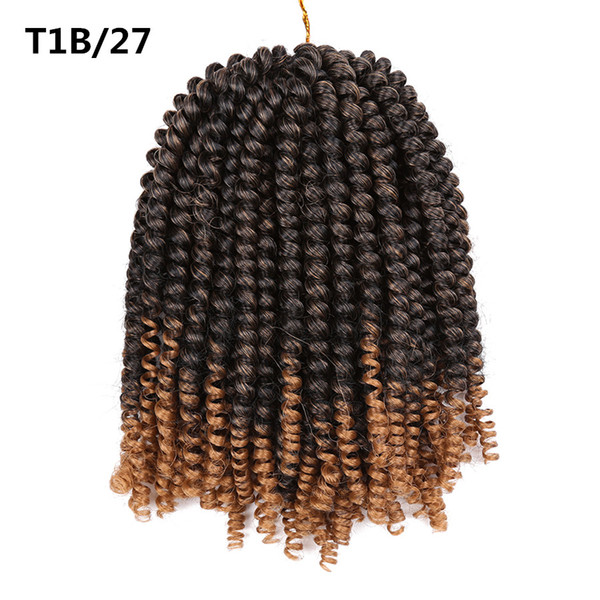 8inch 110g Spring Twist Hair Synthetic Braiding Hair Crochet Braids Crochet Hair Extensions 30 strands/pack