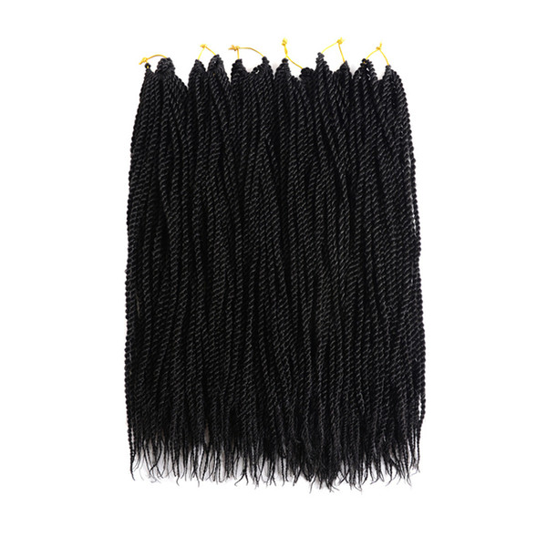 3 packs Senegalese Twists Crochet Hair High Temperature Fiber 18