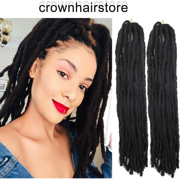 Black Blonde Handmade Dreadlocks Extensions Reggae Hair 24roots/pcs Long Faux Locs Crochet Braiding Hair