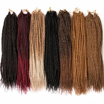 Alileader Box Braid Crochet Braids Hair Extensions Ombre Synthetic Kanekalon Braiding Hair for Women 14 18 Inch