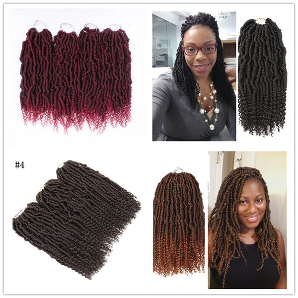 Crochet Passion Twist Long Best Hair for Passion Twist Crochet Hair Extensions Synthetic Hair Weave 14inch Water Bulk Kinky Curly 