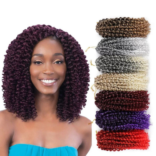 Fashion 3pcs lot Afro kinky curl hair weave for black women 8