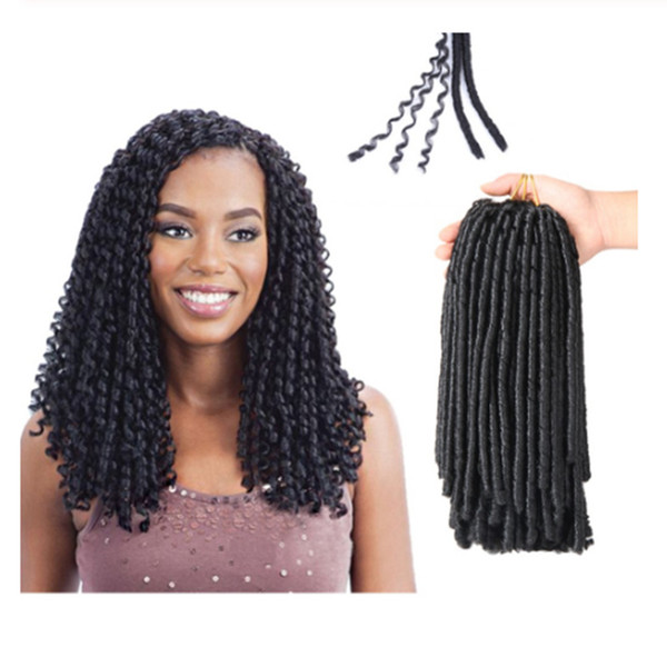 Soft Dreadlocks Crochet Braids 14 inches Synthetic Braiding Hair 30 Roots Crochet Hair Extensions For Women