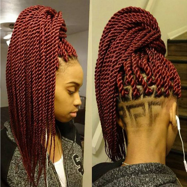 12 14 16 18 20 22Inch 22Roots/Pack Crochet Braids Senegalese Twist Hair Extensions Kanekalon Synthetic Ombre Crochet Braid Braiding Hair