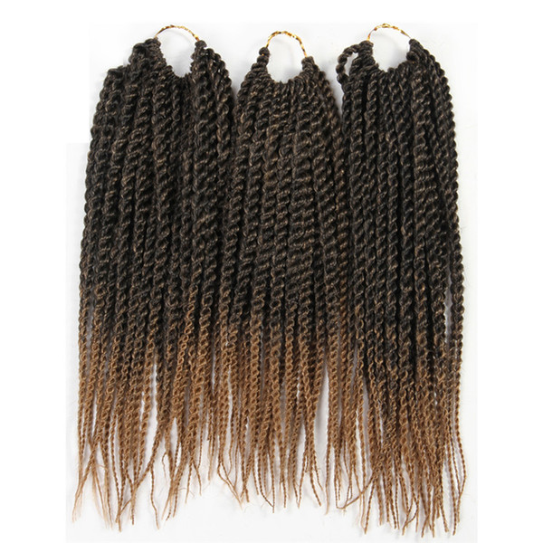 ZXTRESS Synthetic Hair Senegalese Twist Braiding Hair Extensions 3Pcs/Pack 12