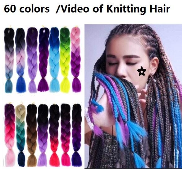 FCSH factory Best Selling Jumbo Braiding Hair Extension Heat Resistant Synthetic Hair Braids for unique MEN/ WOMEM