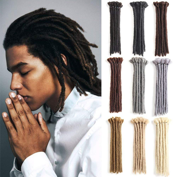 6Pcs/Lot 12 inch Fashion Hip-Hop Style Handmade Dreadlocks Black Reggae Hair Extensions Synthetic Braiding Hair From Maya Culture For Men