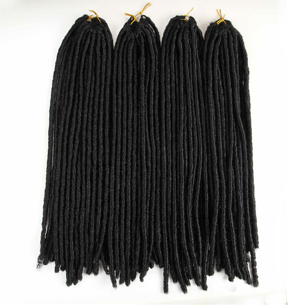 ZXTRESS 20 Strands 20'' Soft Dreadlocks Crochet Braids Kanekalon Jumbo Dread Hairstyle Ombre Synthetic Braiding Hair Extensions Faux Locs