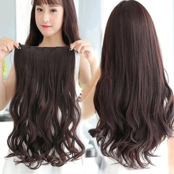 Fashion wig curling sheet seamless hair receptacle wigs long