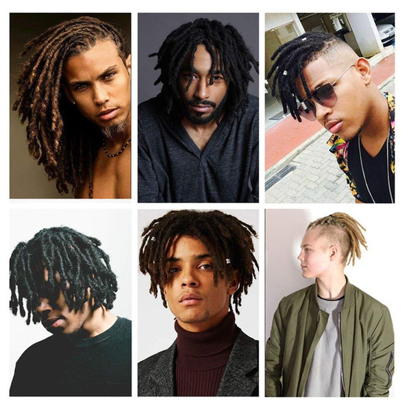 Hot! 5Pcs 8 inch Hip-Hop Style Handmade Dreadlocks Black Reggae Hair Extensions Synthetic Braiding Hair Extensions From Maya Culture For Man