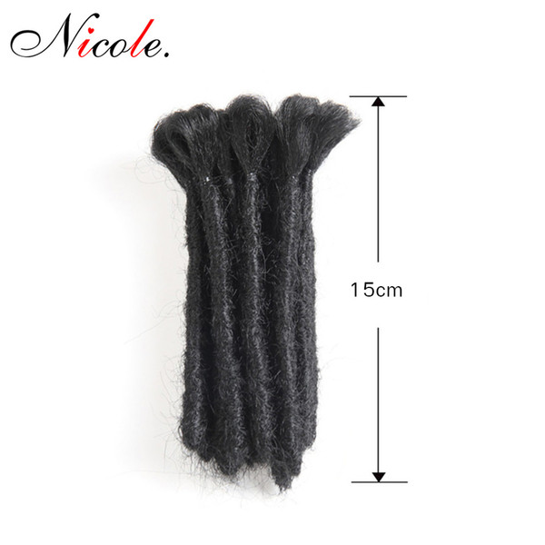 Nicole Hair 15-30 cm Handmade Kanekalon Dreadlocks Men Dreadlocks Crochet Hair Extensions Crochet Braiding Hair For Man