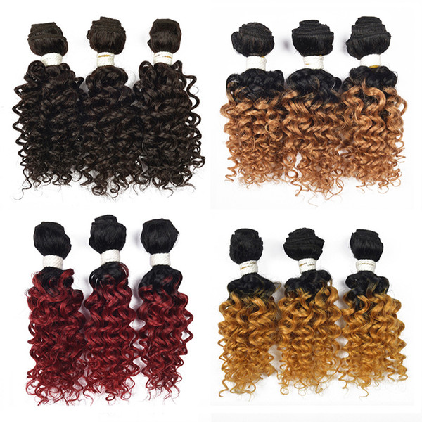 Water Wave Syntheic Hair Extension High Temperature Wire Water Wave 12pcs 2 T1B/27 T1B/30 T1B/39J T1B/144 12 Bundles /lot 10 Inch