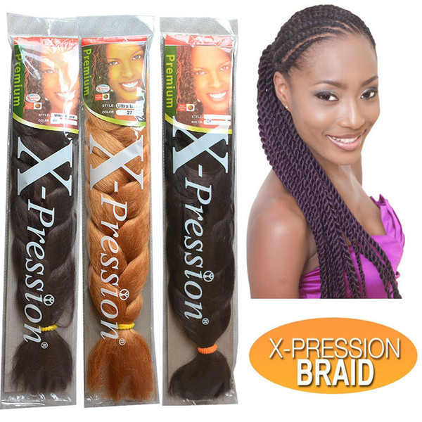 Xiu Zhi Mei Hot Sell Expression of high-quality synthetic weave hair extensions 165 grams large variety of colors wove braids African giant