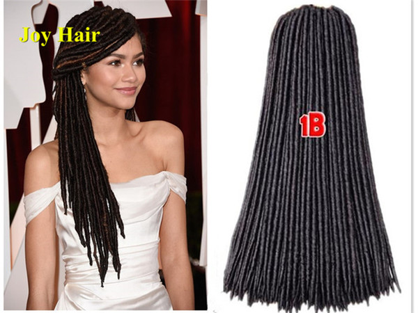 Havana Mambo Faux Locs Braids 24 Strands Crochet Dreadlock Braids Hair Extensions Softex Spiral Hollow Crochet Twist synthetic Braid hair