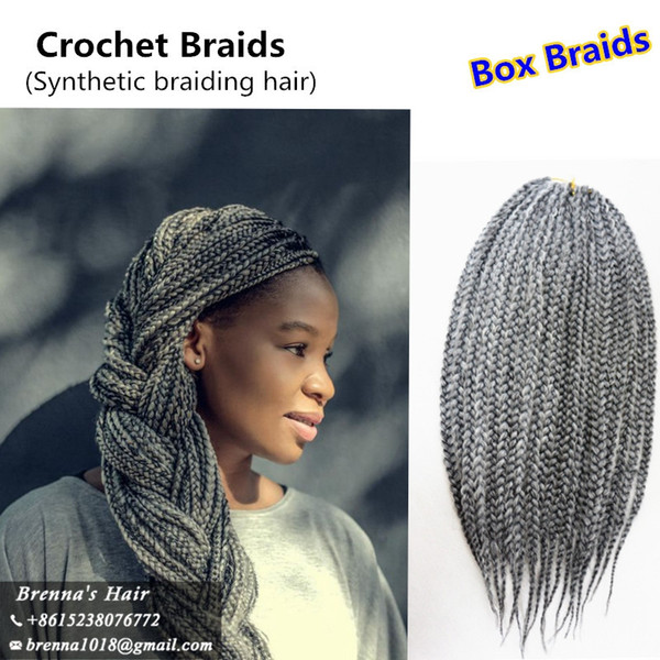 Janet Collection free shipping 3S Box Braid Hair 12 Inch 22strands Crochet Hair kanekalon Synthetic Braiding Hair Extension 100g pcs