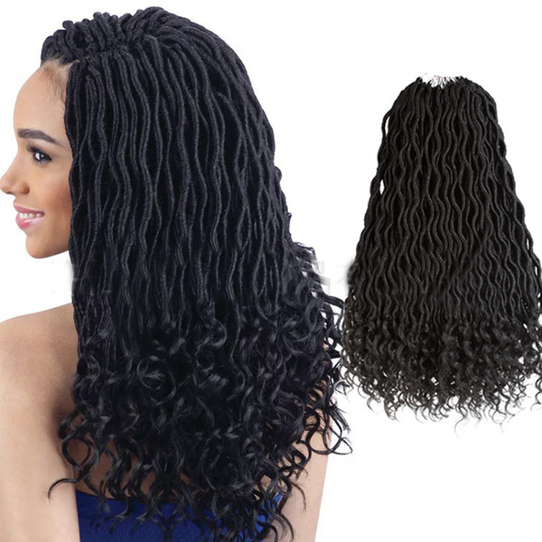 New Style Ladies Wig Crochet hair, long hair Goddess locs, chemical fibre wig curl loose tail 20 inches,