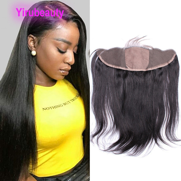 Malaysian Virgin Hair Lace Frontal 13*4 Silk Base Closure With Baby Hair Products 13X4 Lace Frontal Pre Plucked Wholesale