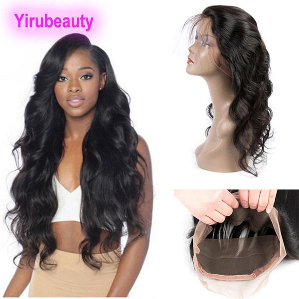 Malaysian Virgin Hair Body Wave Pre Plucked With Baby Hair 360 Lace Frontal 8-20inch Top Closures Fontal Hair Extensions