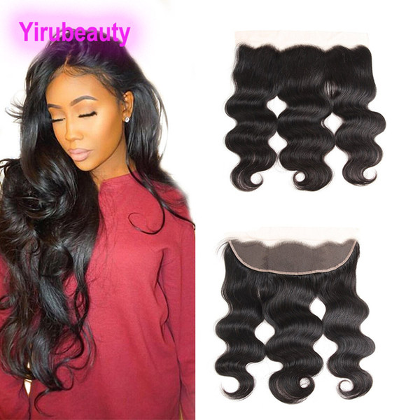 Malaysian 100% Unprocessed Human Hair Body Wave 13x4 Lace Frontal Ear To Ear Virgin Hair Remy Free Part Body Wave Closure