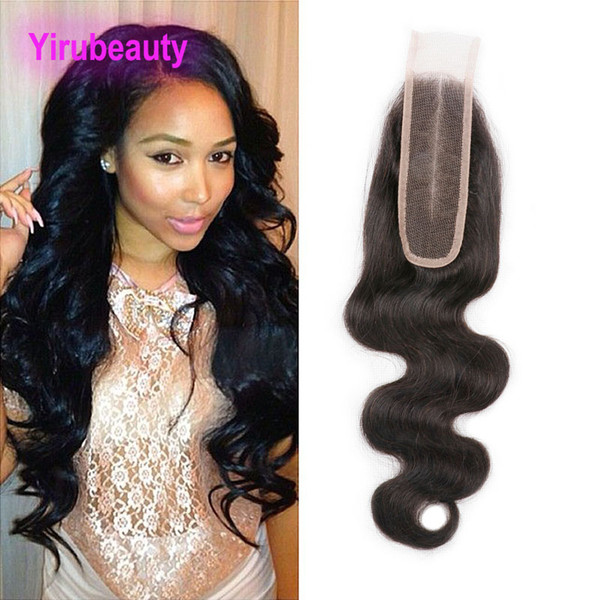 Malaysian Human Hair 9A Lace Closure With Baby Hair 2*6 Lace Closure Middle Part Body Wave 8-20inch 2X6 Top Closures