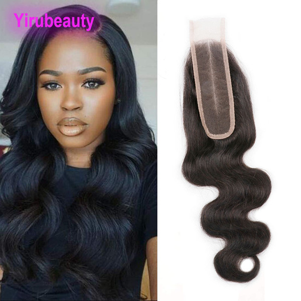 Peruvian Unprocessed Human Hair 2X6 Lace Closure Remy Hair 2*6 Closure Natural Black Body Wave Baby Hair Yirubeauty