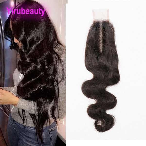 Indian Raw Virgin Hair Remy 2X6 Lace Closure Middle Part 2 By 6 Body Wave Lace Closure With Baby Hair Products 8-20