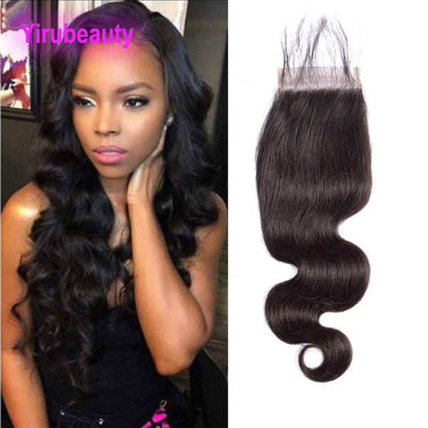 Indian Raw Virgin Hair 4X6 Lace Closure Middle Three Free Part Body Wave 4 By 6 Closure 8-20inch Yirubeauty