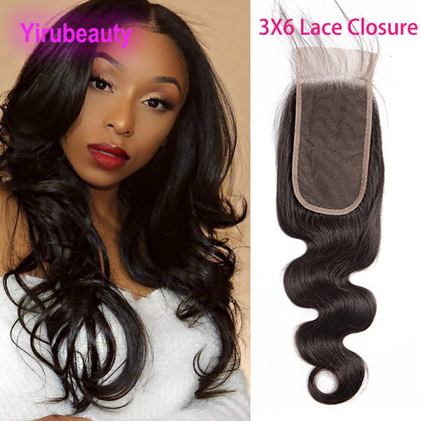 Brazilian Virgin Hair 3X6 Lace Closure Body Wave Three By Six Closure Human Hair Products 8-22inch Hair Products Three Free Middle Part