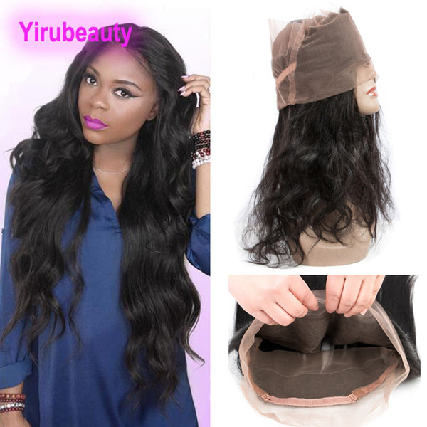 Peruvian Virgin Human Hair 360 Lace Frontal Body Wave Top Closures Hair Extensions80-100g/piece Lace Frontal weaves