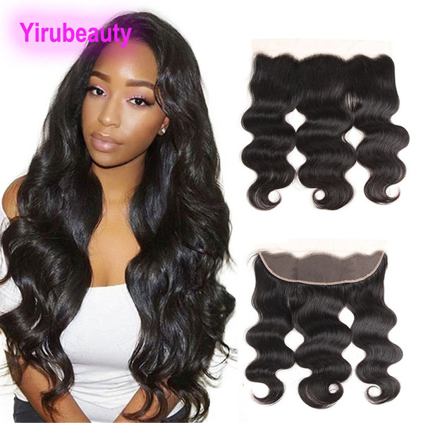 Indian Frontal Middle Brown Lace Color Body Wave 13x4 Lace Frontal Human Hair Top Closures